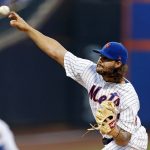 New York Mets pitcher Robert Gsellman delivers a pitch during the first inning of a baseball game against the Arizona Diamondbacks on Monday, Aug. 21, 2017, in New York. (AP Photo/Adam Hunger)