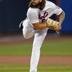New York Mets pitcher Robert Gsellman delivers a pitch during the first inning of a baseball game against the Arizona Diamondbacks on Monday, Aug. 21, 2017, in New York. (AP Photo/Adam Hunger)