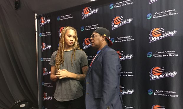 Brittney Griner spoke with Percy (Master P) Miller during her “Breakfast with BG” event. Procee...