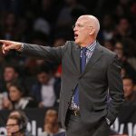 Phoenix Suns head coach Jay Triano gestures toward his players in the second half of an NBA basketball gameagainst the Brooklyn Nets, Tuesday, Oct. 31, 2017, in New York. The Suns defeated the Nets 122-114. (AP Photo/Kathy Willens)