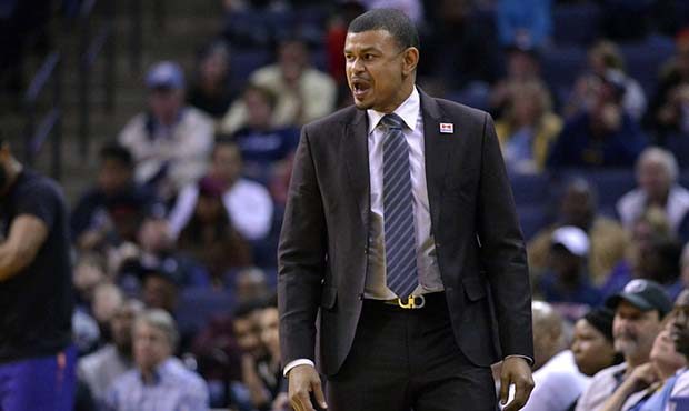 Phoenix Suns head coach Earl Watson reacts from the sideline in the second half of an NBA basketbal...