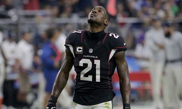 Arizona Cardinals cornerback Patrick Peterson (21) looks at the replay board during the second half...