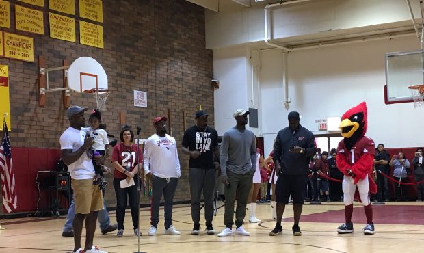 Patrick Peterson, along with Cardinlas teammates, donated 221 Thanksgiving meals to families in nee...