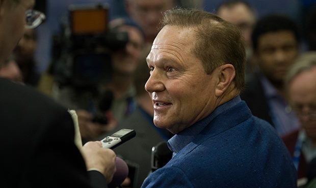 Sports agent Scott Boras responds to a question from the media during Major League Baseball's winte...