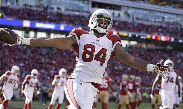 Arizona Cardinals tight end Jermaine Gresham (84) celebrates after scoring a touchdown against the ...