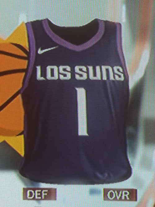 Phoenix Suns alternate Los Suns Jersey, worn by Amar'e Stoudemire