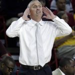 Arizona State head coach Bobby Hurley reacts to a foul call in the first half during an NCAA college basketball game against San Francisco, Saturday, Dec 2, 2017, in Tempe, Ariz. (AP Photo/Rick Scuteri)