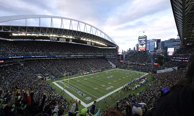 CenturyLink Field is shown in this general view, Sunday, Oct. 1, 2017, during an NFL football game ...