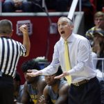 Arizona State head coach Bobby Hurley argues with an official in the first half of an NCAA college basketball game against Utah, Sunday, Jan. 7, 2018, in Salt Lake City. (AP Photo/Rick Bowmer)