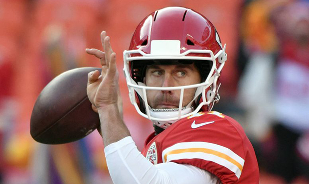 Kansas City Chiefs quarterback Alex Smith (11) throws during the first half of an NFL wild-card pla...