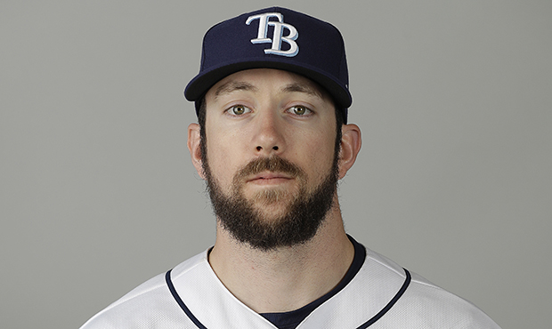 This is a 2017 photo of Steven Souza Jr. of the Tampa Bay Rays baseball team. This image reflects t...