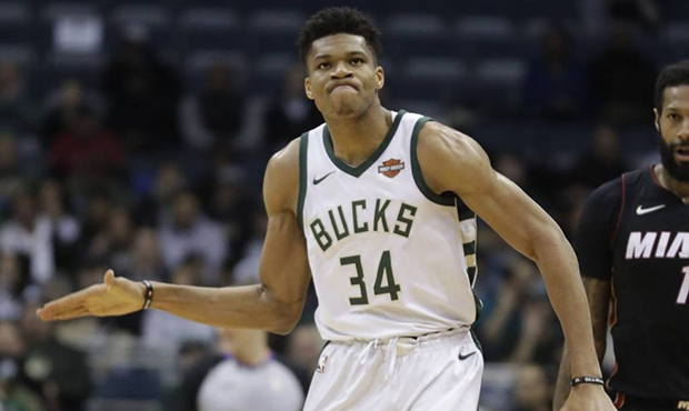 Gus Johnson squeals as Giannis Antetokounmpo jumps over defender