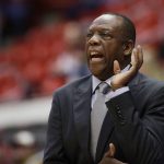 Washington State head coach Ernie Kent directs his team during the first half of an NCAA college basketball game against Arizona State in Pullman, Wash., Sunday, Feb. 4, 2018. (AP Photo/Young Kwak)