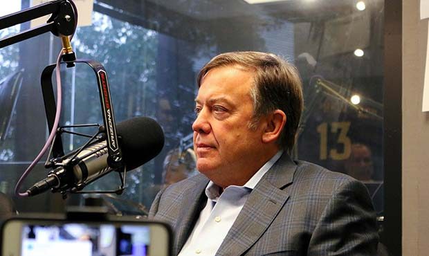 Arizona State University president Michael Crow does an interview with The Doug & Wolf Show on ...