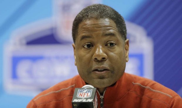 Arizona Cardinals head coach Steve Wilks speaks during a press conference at the NFL Combine, Wedne...