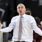Arizona State head coach Bobby Hurley questions a call during the second half of an NCAA college basketball game against Colorado in the first round of the Pac-12 men's tournament Wednesday, March 7, 2018, in Las Vegas. Colorado defeated Arizona State 97-85. (AP Photo/Isaac Brekken)