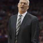 Phoenix Suns head coach Jay Triano reacts to a call while facing the Houston Rockets in the first half of an NBA basketball game Friday, March 30, 2018, in Houston. (AP Photo/George Bridges)