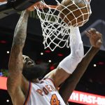 Phoenix Suns center Tyson Chandler dunks against the Atlanta Hawks during the first half of an NBA basketball game Sunday, March 4, 2018, in Atlanta. (AP Photo/John Amis)