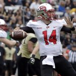 9. Mike White, Western Kentucky

Groomed by head coach Mike Sanford, who coached Andrew Luck at Stanford before stops at Boise State and Notre Dame, White passed for 4,177 yards, 26 touchdowns and eight picks this past season despite taking 44 sacks. (AP Photo/Mark Humphrey)