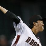 Arizona Diamondbacks relief pitcher Yoshihisa Hirano, of Japan, throws to a San Francisco Giants batter during the eighth inning of a baseball game Wednesday, April 18, 2018, in Phoenix. (AP Photo/Ross D. Franklin)