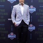 Texas's Connor Williams poses for photos on the red carpet before the first round of the NFL football draft, Thursday, April 26, 2018, in Arlington, Texas. (AP Photo/Eric Gay)