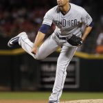 San Diego Padres starting pitcher Tyson Ross throws against the Arizona Diamondbacks during the fourth inning of a baseball game Friday, April 20, 2018, in Phoenix. (AP Photo/Matt York)
