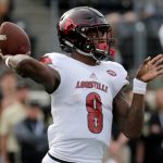 5. Lamar Jackson, Louisville

Jackson has put up the numbers, and at 6-foot-3 and 211 pounds, he has the tools but is still fighting the stereotype that he’s not as far along as a pocket passer compared to the other quarterbacks atop draft boards.

Jackson has the most volatile stock of the potential first-round quarterbacks. He could be taken as high as the mid-first round while it wouldn't be a surprise to see him available at the start of Day 2. (AP Photo/Chuck Burton, File)