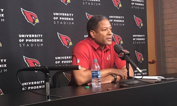 The Cardinals' Steve Wilks said it has been an adjustment becoming a head coach but he is sure of o...