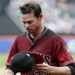 Arizona Diamondbacks starting pitcher Clay Buchholz leaves the sixth inning of a baseball game against the New York Mets, Sunday, May 20, 2018, in New York. (AP Photo/Frank Franklin II)