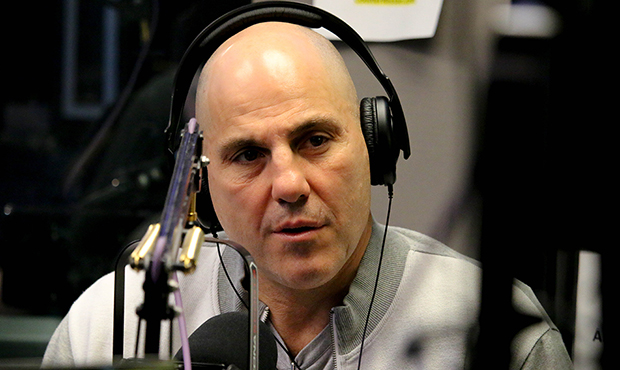 Arizona Coyotes head coach Rick Tocchet does an interview with The Doug & Wolf Show on 98.7 FM ...