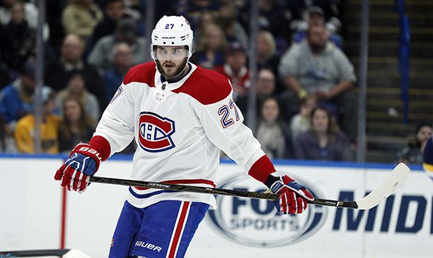 Montreal Canadiens' Alex Galchenyuk is seen during the second period of an NHL hockey game against ...
