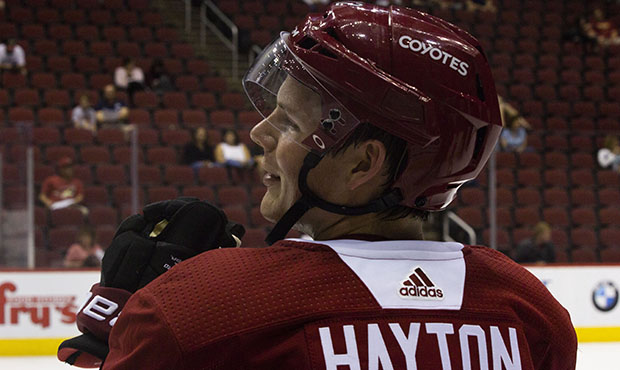 Before being selected by the coyotes with the No. 5 pick in the 2018 NHL Draft, Barrett Hayton scor...