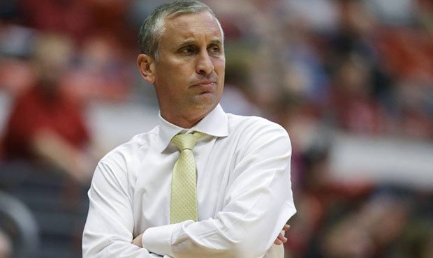 This Feb. 18, 2017 photo shows Arizona State head coach Bobby Hurley watching from the bench area i...