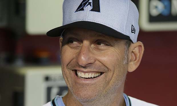 Arizona Diamondbacks manager Torey Lovullo (17) in the first inning during a baseball game against ...