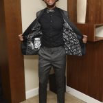 Top NBA Draft prospect, Marvin Bagley III, shows off his style as he heads to the draft in a JF J. Ferrar suit on Thursday, June 21, 2018 in New York. The fully customized suit includes a personalized liner with the acronym "J.R.E.A.M.," meaning "Jesus Rules Everything Around Me." JF J. Ferrar is exclusively available at JCPenney. (Mark Von Holden/AP Images for JCPenney)