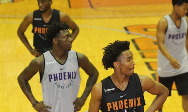 At their first pre-draft workout, the Phoenix Suns brought in six former college guards. Among them...