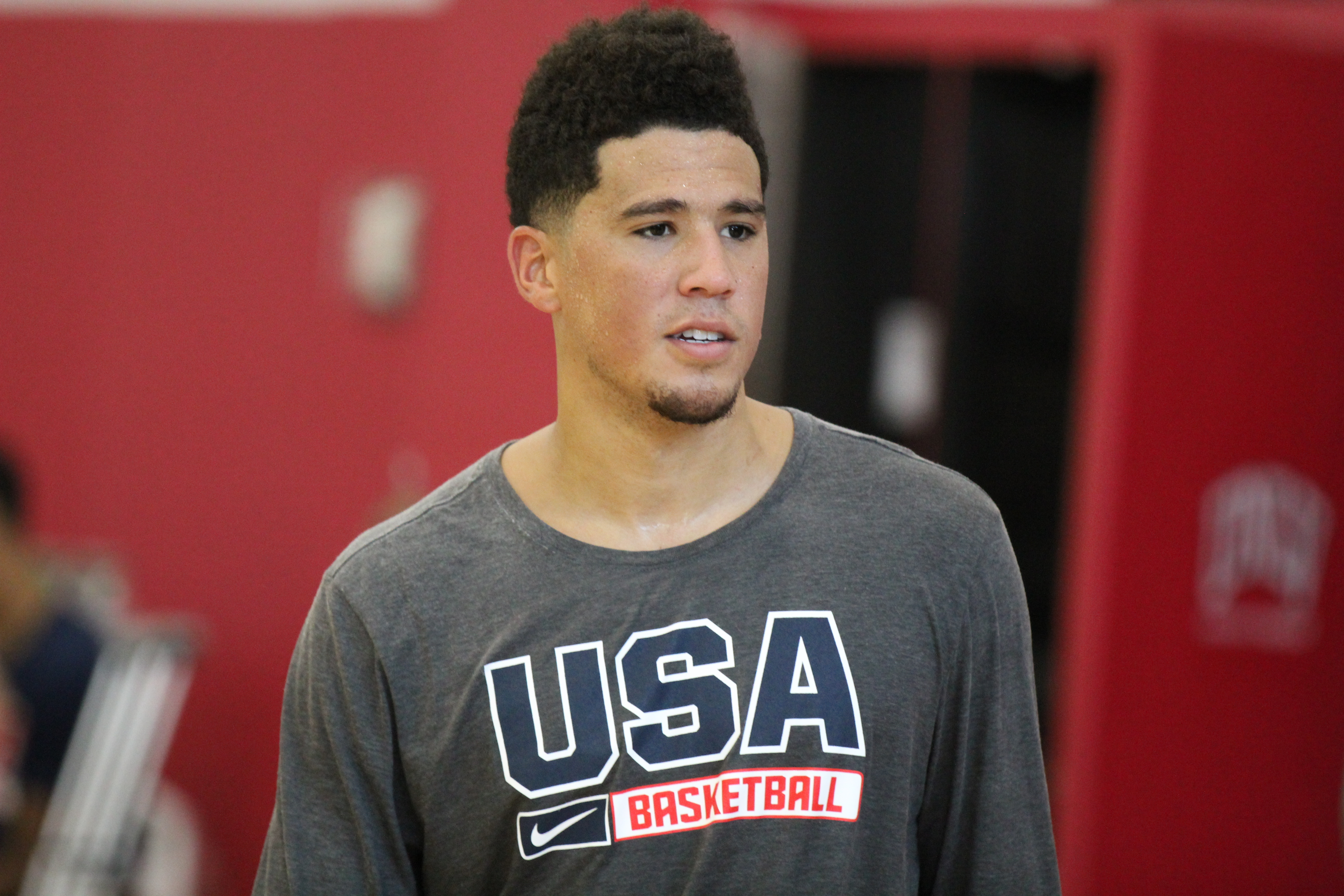 Booker using his time with USA Basketball to learn Cronkite News.