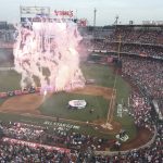 Fireworks are displayed before the MLB Home Run Derby, at Nationals Park, Monday, July 16, 2018 in Washington. The 89th MLB baseball All-Star Game will be played Tuesday. (AP Photo/Susan Walsh)