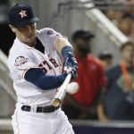 Houston Astros Alex Bregman (2) hits during the MLB Home Run Derby, at Nationals Park, Monday, July 16, 2018 in Washington. The 89th MLB baseball All-Star Game will be played Tuesday. (AP Photo/Alex Brandon)
