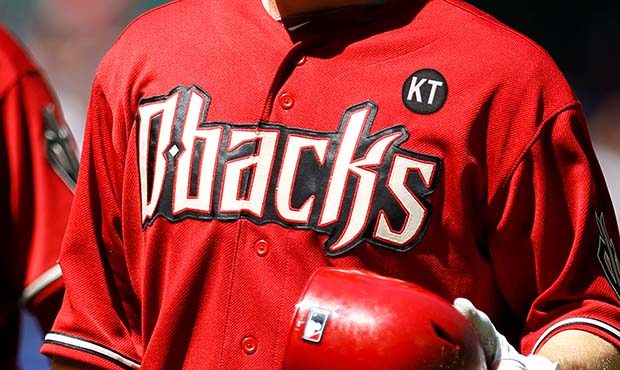 Arizona Diamondbacks - The uniform for tonight's #DbacksTBT game  celebrating the 2011 team. A special patch honoring Kevin Towers, the GM of  that team, has been added.