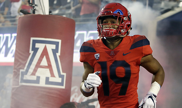 Arizona safety Scottie Young Jr. (19) in the first half during an NCAA college football game agains...
