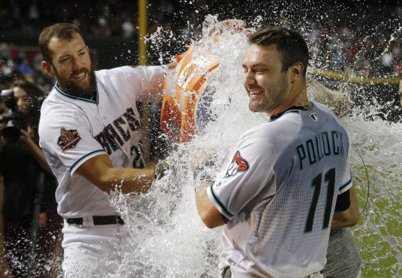 Quirky ninth allows D-backs to walk off Angels on A.J. Pollock's sac-bunt