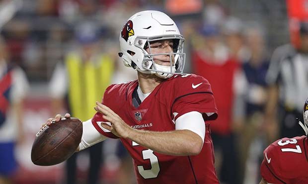 Arizona Cardinals quarterback Josh Rosen (3) throws against the Los Angeles Chargers during the fir...