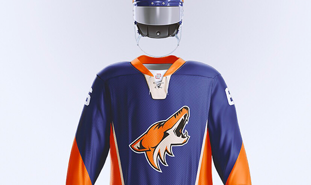 Jersey mashup shows Coyotes uniform in Suns colorway