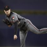 Arizona Diamondbacks starting pitcher Patrick Corbin works against a San Diego Padres batter during the first inning of a baseball game Friday, Sept. 28, 2018, in San Diego. (AP Photo/Gregory Bull)