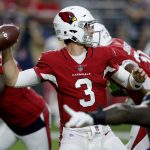 Arizona Cardinals quarterback Josh Rosen (3) throws against the Seattle Seahawks during the first half of an NFL football game, Sunday, Sept. 30, 2018, in Glendale, Ariz. (AP Photo/Ross D. Franklin)
