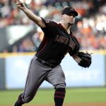 Arizona Diamondbacks starting pitcher Zack Godley throws against the Houston Astros during the first inning of a baseball game Saturday, Sept. 15, 2018, in Houston. (AP Photo/David J. Phillip)
