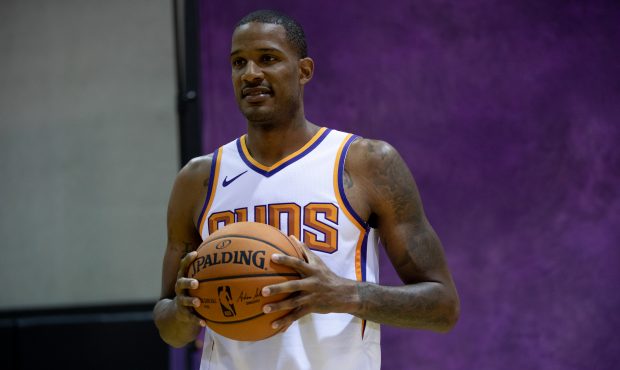 Trevor Ariza on Suns media day looks forward to his first season with Phoenix's young roster. (Phot...