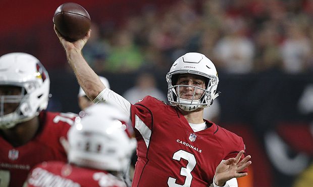 Arizona Cardinals quarterback Josh Rosen (3) throws against the Seattle Seahawks during the second ...