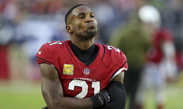 Arizona Cardinals cornerback Patrick Peterson (21) watches during the second half of an NFL footbal...